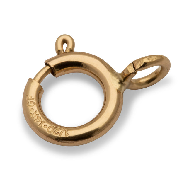 6 mm offene Federringe 14K Gold Filled (10er-Pack) - albrechtgold