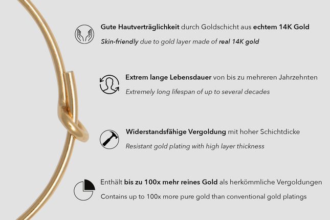 Runde Creolen aus Draht (2er-Pack) - albrechtgold