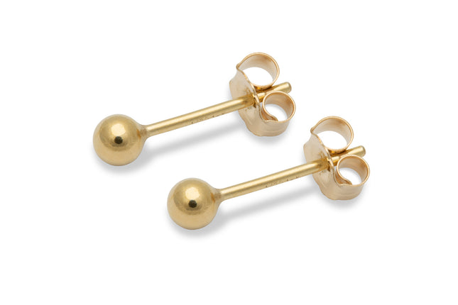 3 mm Kugelohrstecker - 14K Gold Filled - albrechtgold