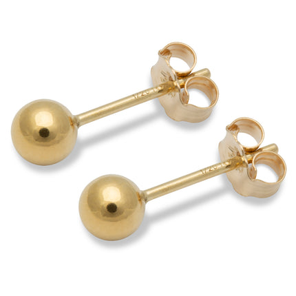 4 mm Kugelohrstecker - 14K Gold Filled - albrechtgold