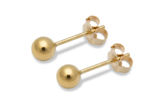 4 mm Kugelohrstecker - 14K Gold Filled - albrechtgold