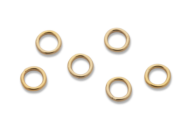 4 mm geschlossene Biegeringe (4,0 x 0,64 mm) 14K Gold Filled - albrechtgold