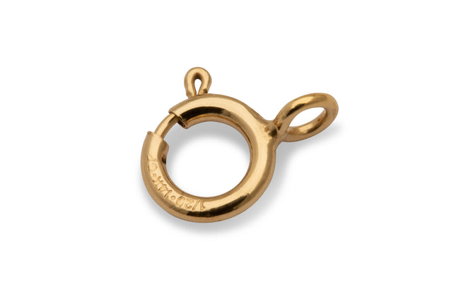 5mm geschlossene Federringe light 14K Gold Filled - albrechtgold