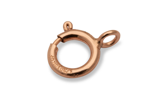 5,5 mm geschlossene Federringe light 14K Rosé Gold Filled - albrechtgold