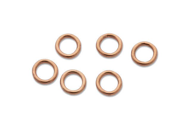 4 mm geschlossene Biegeringe (4,0 x 0,64 mm) 14K Rosé Gold Filled - albrechtgold